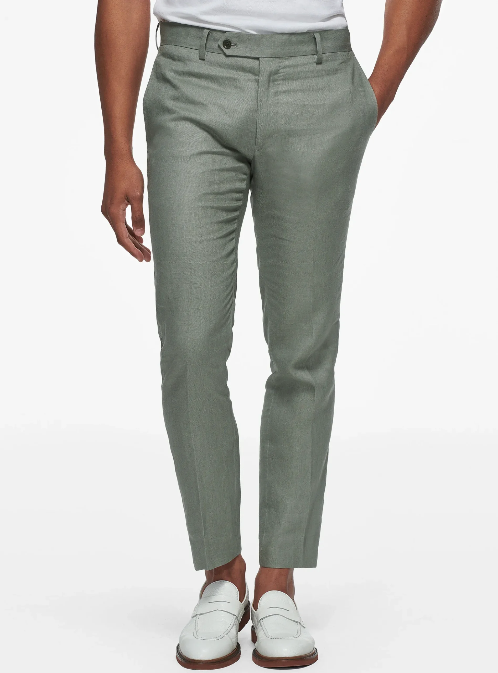 Pantaloni in puro lino