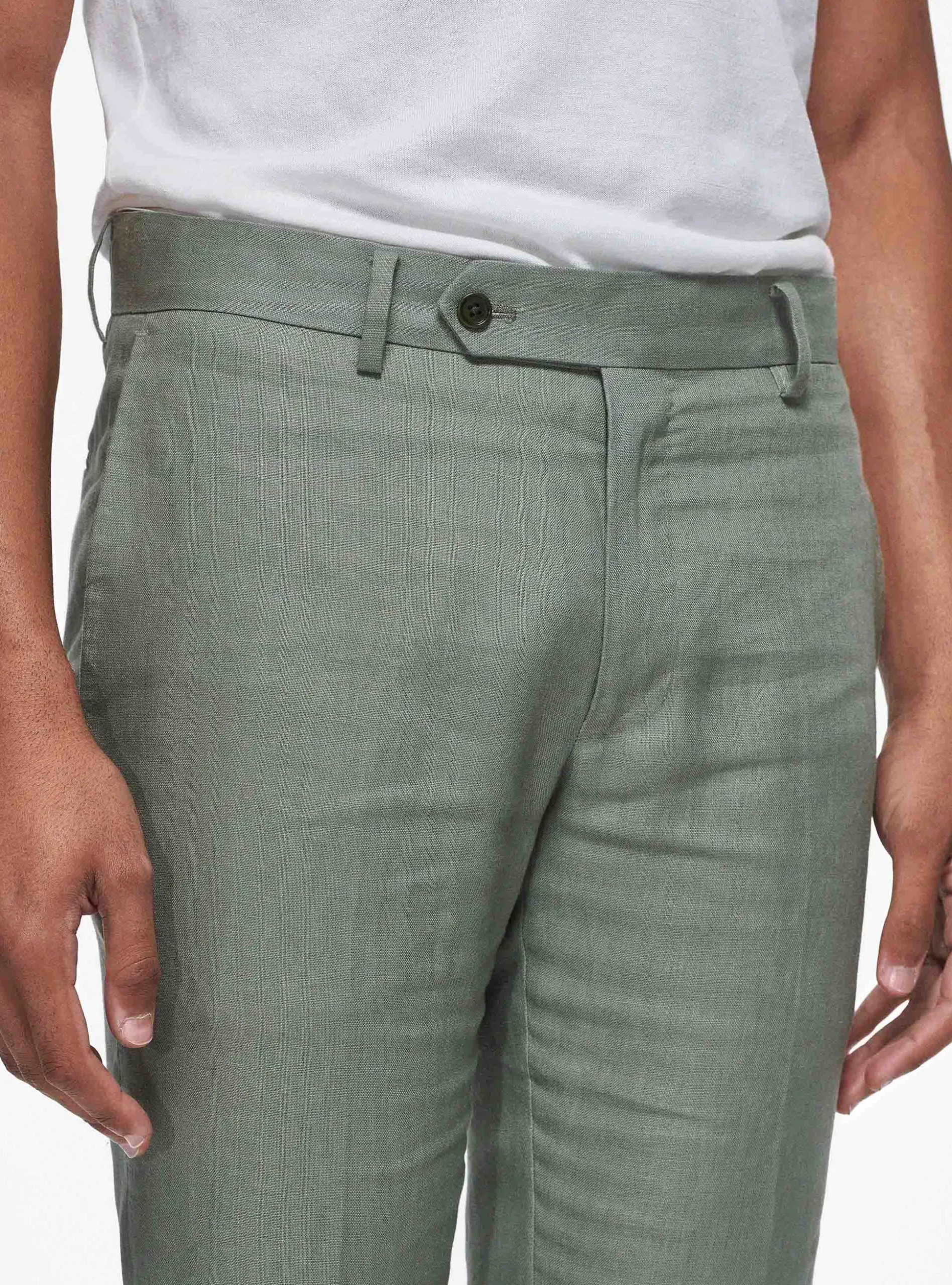 Pantaloni in puro lino