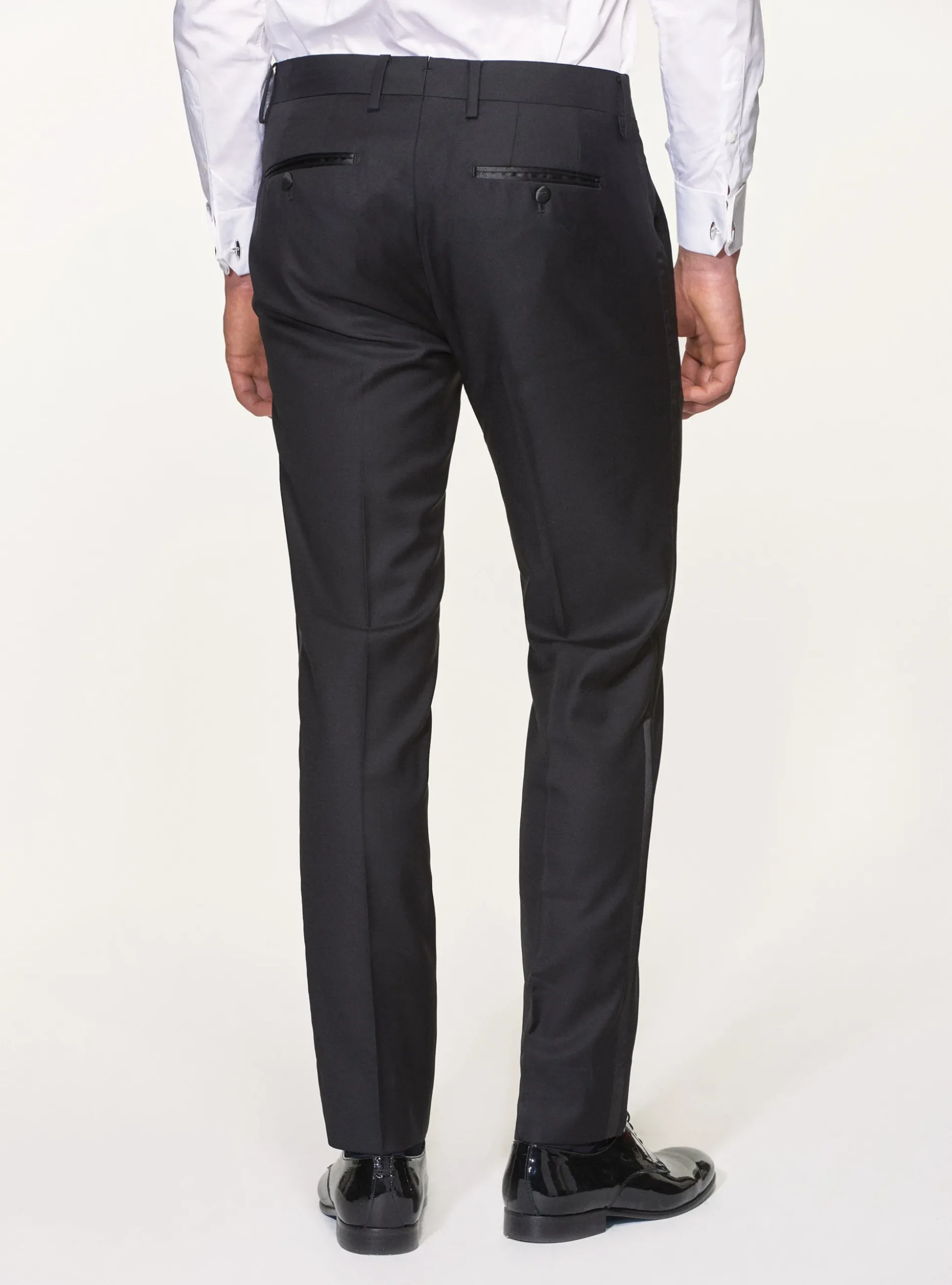 Pantaloni smoking in pura lana superfine 110's Vitale Barberis Canonico