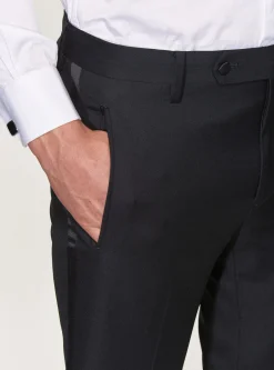 Pantaloni smoking in pura lana superfine 110's Vitale Barberis Canonico