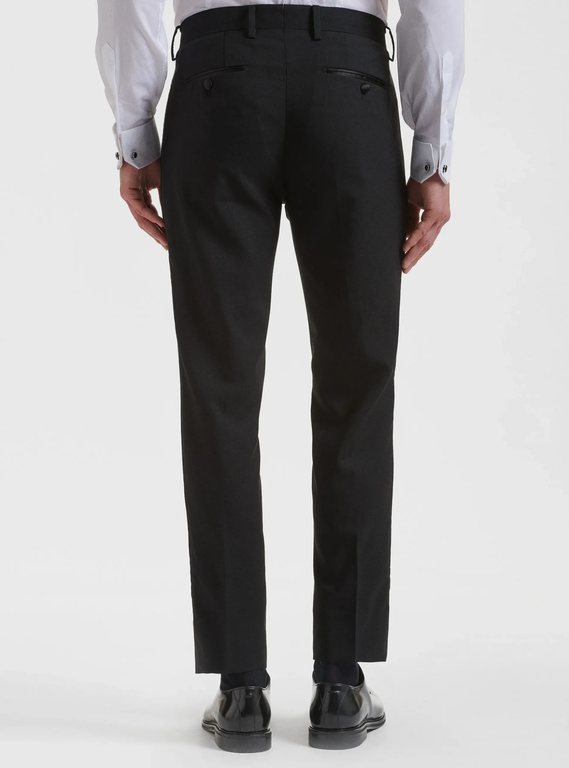 Pantaloni smoking in pura lana Vitale Barberis Canonico