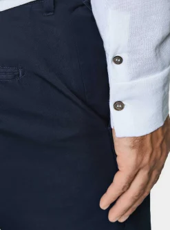 Polo camicia in maglia in cotone e seta