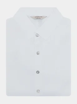 Polo camicia in maglia in cotone e seta