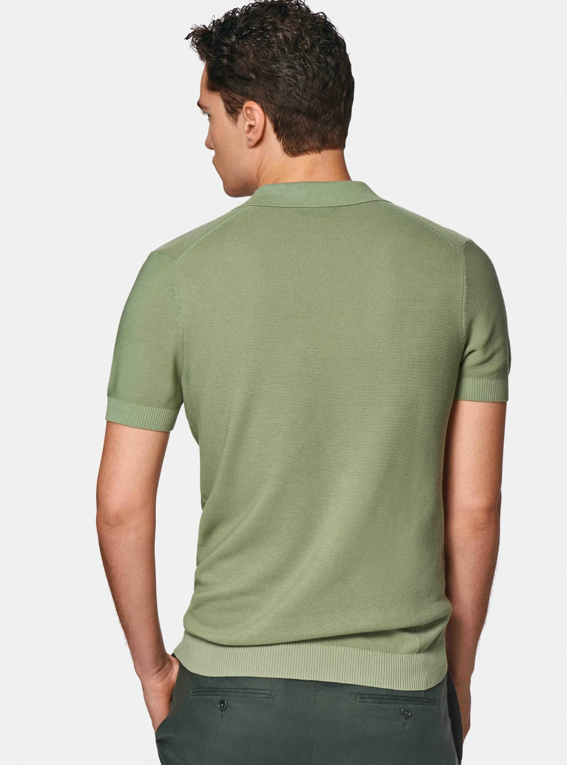 Polo in maglia links in cotone extrafine
