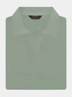 Polo in maglia links in cotone extrafine
