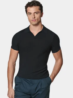 Polo in maglia links in cotone extrafine
