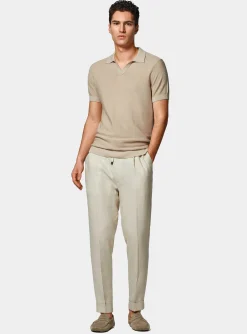 Polo in maglia links in cotone extrafine