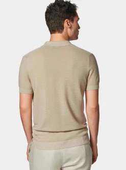 Polo in maglia links in cotone extrafine