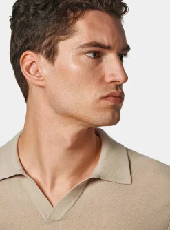 Polo in maglia links in cotone extrafine