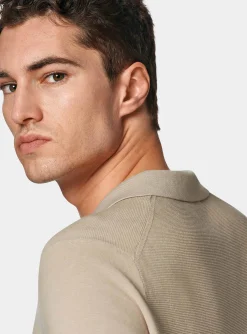Polo in maglia links in cotone extrafine