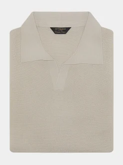 Polo in maglia links in cotone extrafine