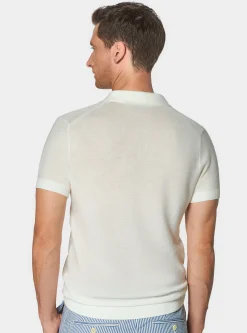 Polo in maglia links in cotone extrafine