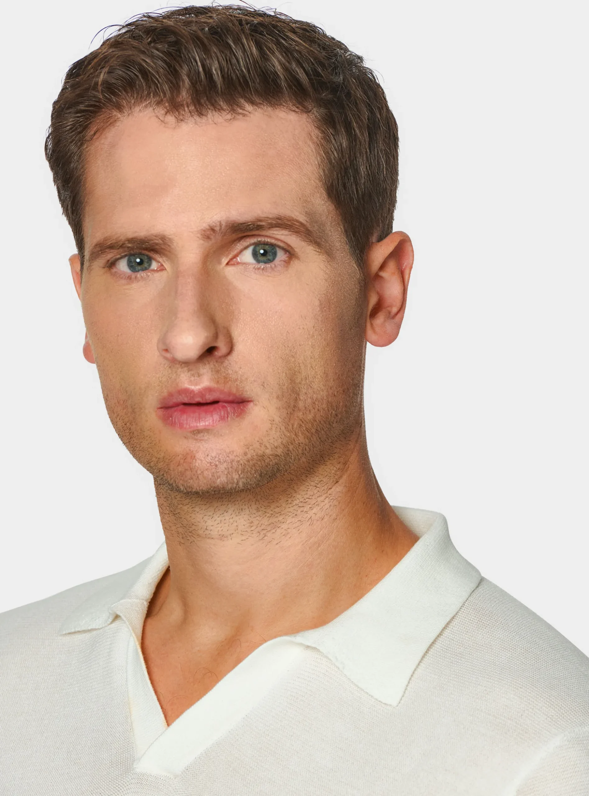 Polo in maglia links in cotone extrafine