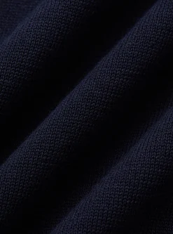 Polo in maglia senza bottoni in cotone extrafine