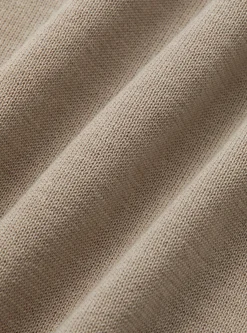 Polo in maglia senza bottoni in cotone extrafine