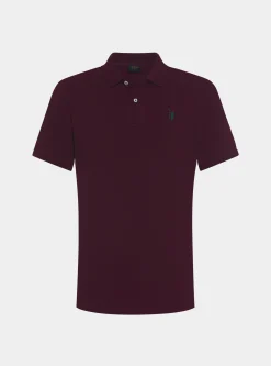 Polo in piquet con ricamo