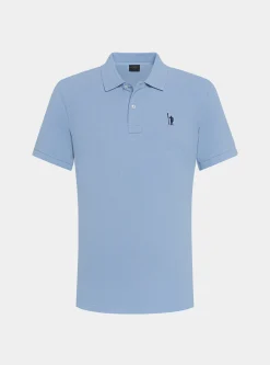 Polo in piquet con ricamo