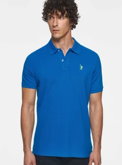 Polo in piquet con ricamo