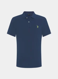 Polo in piquet con ricamo