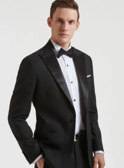 Smoking nero in pura lana Vitale Barberis Canonico