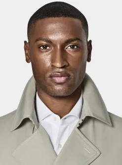 Trench in twill di cotone