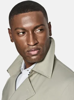 Trench in twill di cotone