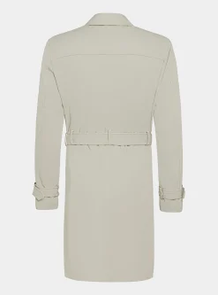Trench in twill di cotone