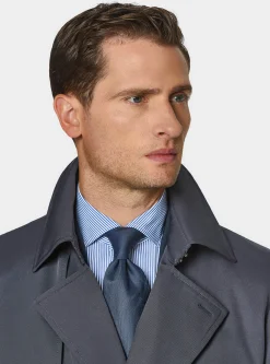 Trench in twill di cotone