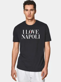 T-shirt in cotone Supima con stampa Love Napoli