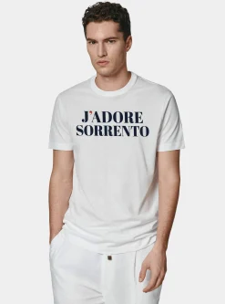 T-shirt in cotone Supima con stampa J'adore Sorrento