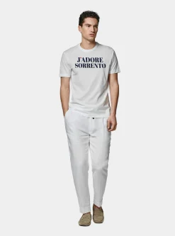 T-shirt in cotone Supima con stampa J'adore Sorrento