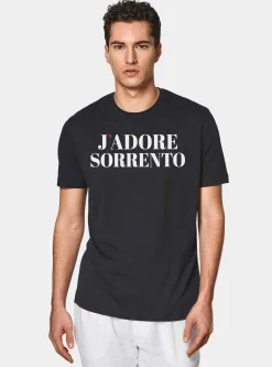 T-shirt in cotone Supima con stampa J'adore Sorrento
