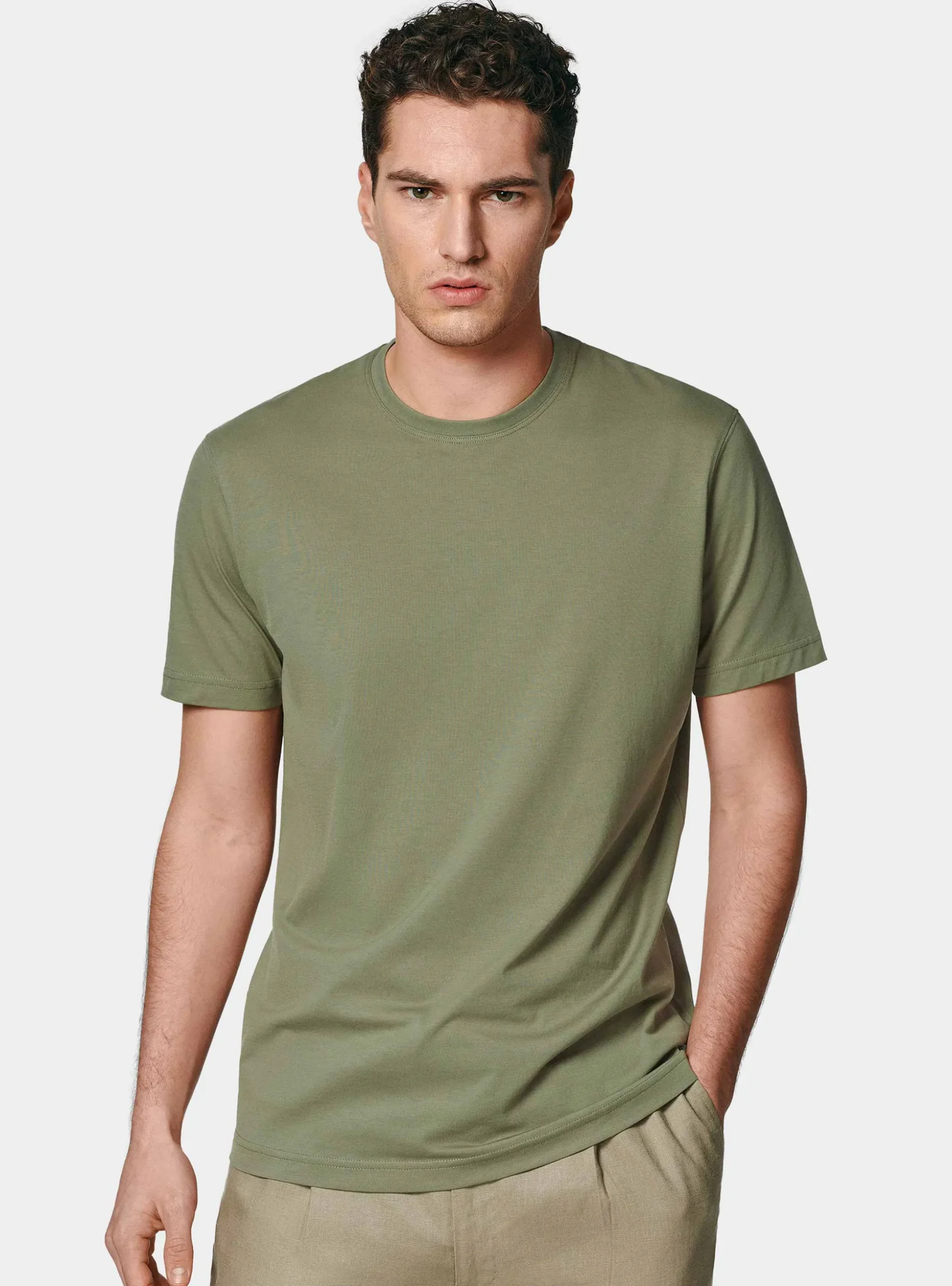T-shirt mezza manica in cotone Supima