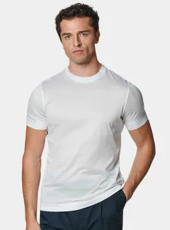 T-shirt mezza manica in filo di scozia