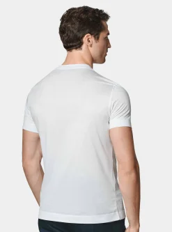 T-shirt mezza manica in filo di scozia
