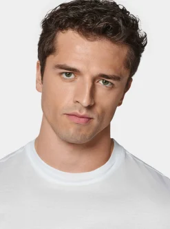 T-shirt mezza manica in filo di scozia