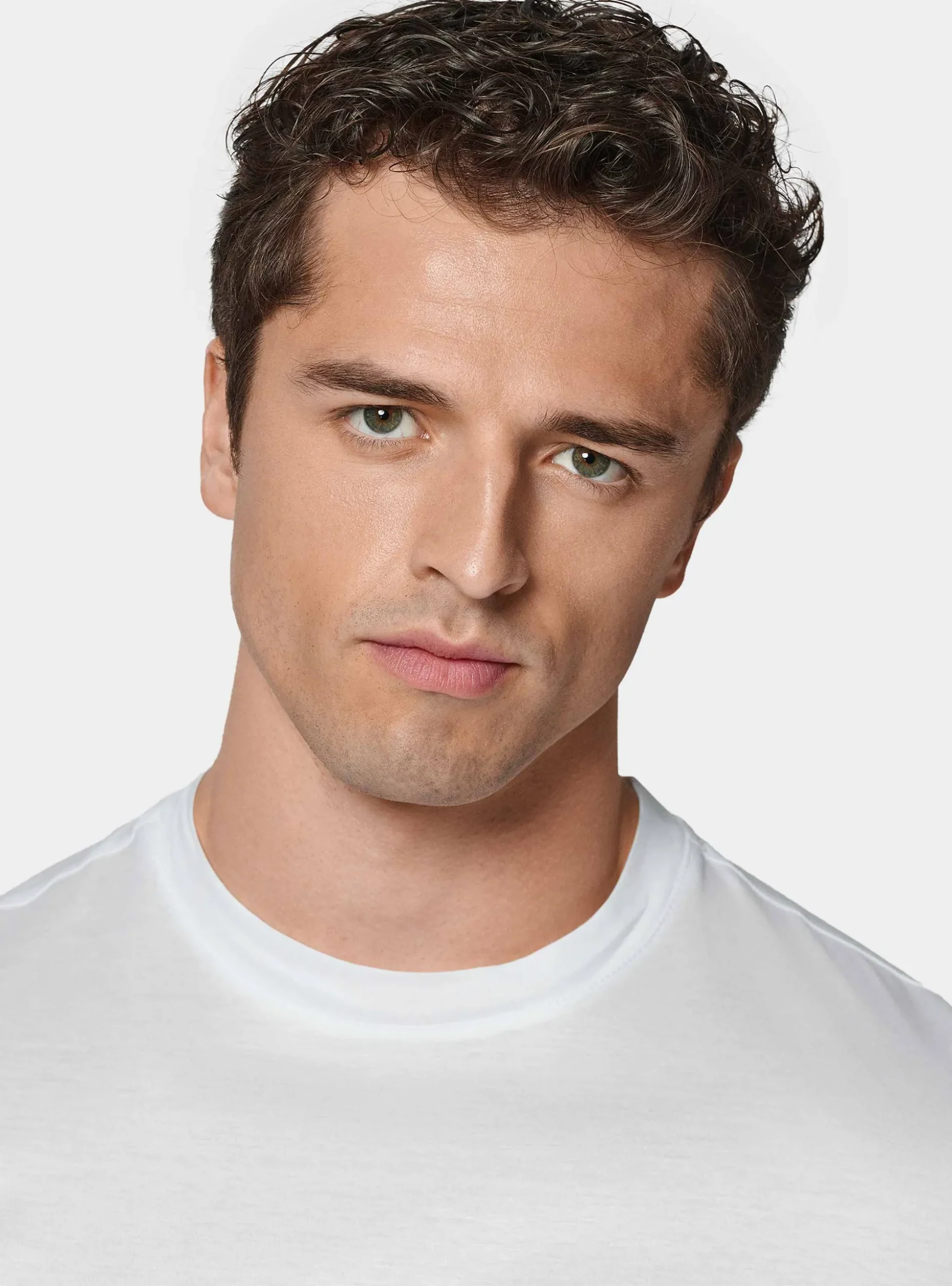 T-shirt mezza manica in filo di scozia