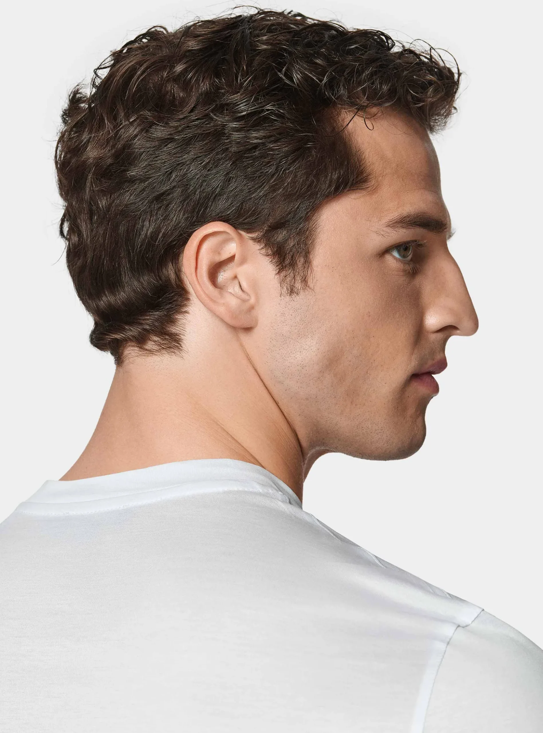 T-shirt mezza manica in filo di scozia