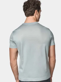 T-shirt mezza manica in filo di scozia