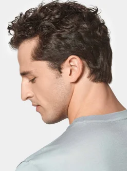 T-shirt mezza manica in filo di scozia