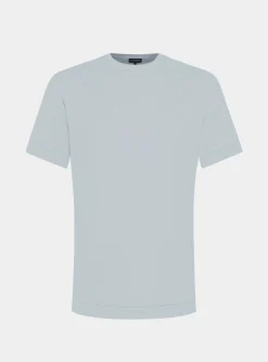 T-shirt mezza manica in filo di scozia