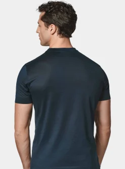 T-shirt mezza manica in filo di scozia