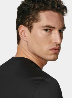 T-shirt mezza manica in filo di scozia